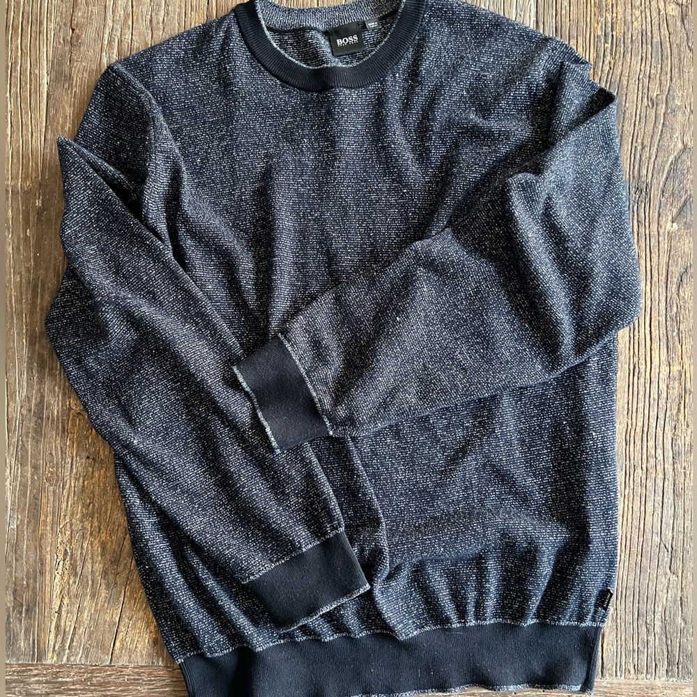Hugo Boss Navy Blue Crewneck Sweater
